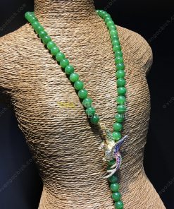 Chuỗi Vòng Cổ Ngọc Bích Nephrite Jade 6mm VIP (VNB-CC089) 15 Chuỗi Vòng Cổ Ngọc Bích Nephrite Jade 6mm VIP (VNB-CC089) 7