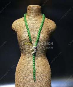 Chuỗi Vòng Cổ Ngọc Bích Nephrite Jade 6mm VIP (VNB-CC089) 13 Chuỗi Vòng Cổ Ngọc Bích Nephrite Jade 6mm VIP (VNB-CC089) 5