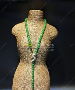 Chuỗi Vòng Cổ Ngọc Bích Nephrite Jade 6mm VIP (VNB-CC089) 12 Chuỗi Vòng Cổ Ngọc Bích Nephrite Jade 6mm VIP (VNB-CC089) 4