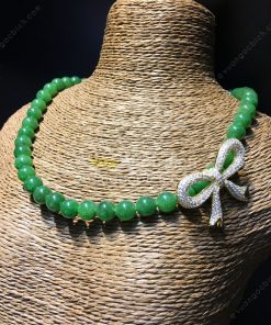 Chuỗi Vòng Cổ Ngọc Bích Nephrite Jade 8mm VIP (VNB-CC093) 10 Chuỗi Vòng Cổ Ngọc Bích Nephrite Jade 8mm VIP (VNB-CC093) 5