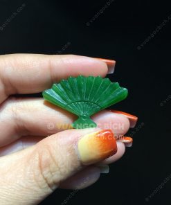 Mặt Dây Chiếc Quạt Ngọc Bích Nephrite Jade(VNB-MD221) 8 Mặt Dây Chiếc Quạt Ngọc Bích Nephrite Jade(VNB-MD221) 3