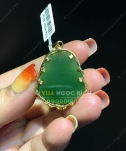 Mặt Di Lạc Ngọc Bích RUS Bọc Vàng (VNB-MD209) 14 Mặt Di Lạc Ngọc Bích RUS Bọc Vàng (VNB-MD209) 6