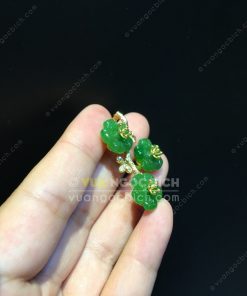 Mặt Dây Hoa 5 Cánh Ngọc Bích Nephrite Jade VIP (VNB-MD326) 18 Mặt Dây Hoa 5 Cánh Ngọc Bích Nephrite Jade VIP (VNB-MD326) 9