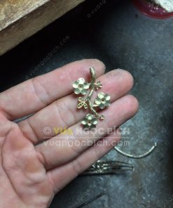 Mặt Dây Hoa 5 Cánh Ngọc Bích Nephrite Jade VIP (VNB-MD326) 16 Mặt Dây Hoa 5 Cánh Ngọc Bích Nephrite Jade VIP (VNB-MD326) 7