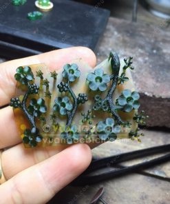 Mặt Dây Hoa 5 Cánh Ngọc Bích Nephrite Jade VIP (VNB-MD326) 15 Mặt Dây Hoa 5 Cánh Ngọc Bích Nephrite Jade VIP (VNB-MD326) 6
