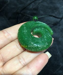 Mặt Ngọc Bích Nephrite Jade (VNB-MD244) 10 Mặt Ngọc Bích Nephrite Jade (VNB-MD244) 3
