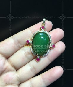 Mặt Dây Ngọc Bích Nephrite Jade (VNB-MD337) 9 Mặt Dây Ngọc Bích Nephrite Jade (VNB-MD337) 5