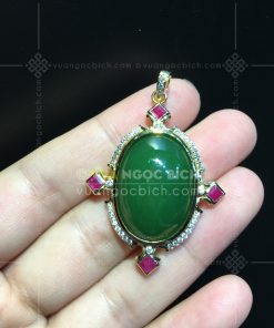 Mặt Dây Ngọc Bích Nephrite Jade (VNB-MD337) 7 Mặt Dây Ngọc Bích Nephrite Jade (VNB-MD337) 3