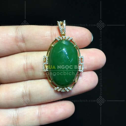 Mặt Dây Ngọc Bích Nephrite Jade (VNB-MD338) 3