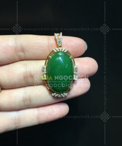 Mặt Dây Ngọc Bích Nephrite Jade (VNB-MD338) 5 Mặt Dây Ngọc Bích Nephrite Jade (VNB-MD338) 3