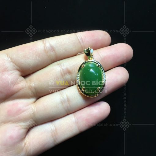 Mặt Dây Ngọc Bích Nephrite Jade (VNB-MD291-2) 2