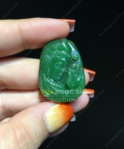 Mặt Dây Phật Bà Quan Âm Ngọc Bích Nephrite Jade (VNB-MD215) 11 Mặt Dây Phật Bà Quan Âm Ngọc Bích Nephrite Jade (VNB-MD215) 6