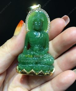 Mặt Dây Phật Hoà Bình Thế Giới Ngọc Bích Bọc Vàng (VNB-MD212-1) 23 Mặt Dây Phật Hoà Bình Thế Giới Ngọc Bích Bọc Vàng (VNB-MD212-1) 7