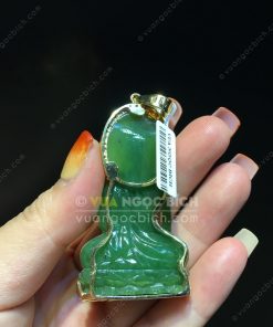 Mặt Dây Phật Hoà Bình Thế Giới Ngọc Bích Bọc Vàng (VNB-MD212-1) 31 Mặt Dây Phật Hoà Bình Thế Giới Ngọc Bích Bọc Vàng (VNB-MD212-1) 15