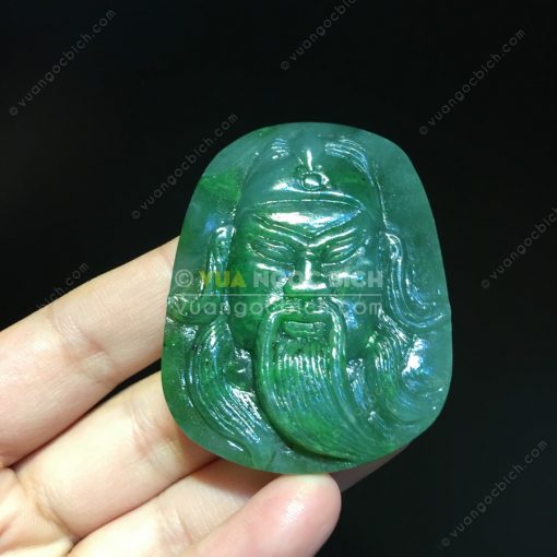 Mặt Dây Quan Công Ngọc Bích Nephrite Jade(VNB-MD220) 3