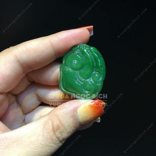 Mặt Như Ý Ngọc Bích Nephrite Jade (VNB-MD222) 3