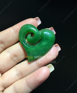 Mặt Trái Tim Ngọc Bích Nephrite Jade (VNB-MD241) 11 Mặt Trái Tim Ngọc Bích Nephrite Jade (VNB-MD241) 6