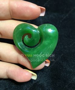 Mặt Trái Tim Ngọc Bích Nephrite Jade (VNB-MD241) 9 Mặt Trái Tim Ngọc Bích Nephrite Jade (VNB-MD241) 4