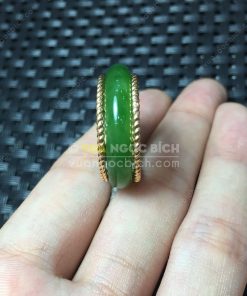 Nhẫn Bầu Ngọc Bích Nephrite Jade (VNB-NN048-2) 10 Nhẫn Bầu Ngọc Bích Nephrite Jade (VNB-NN048-2) 5