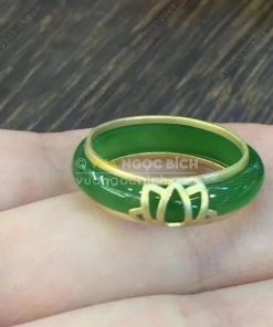 Nhẫn Bầu Ngọc Bích Nephrite Jade (VNB-NN048-3) 13 Nhẫn Bầu Ngọc Bích Nephrite Jade (VNB-NN048-3) 7