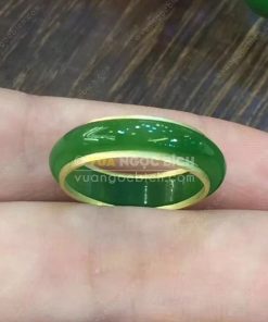 Nhẫn Bầu Ngọc Bích Nephrite Jade (VNB-NN048-3) 11 Nhẫn Bầu Ngọc Bích Nephrite Jade (VNB-NN048-3) 5
