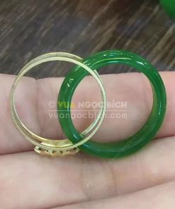Nhẫn Bầu Ngọc Bích Nephrite Jade (VNB-NN048-3) 10 Nhẫn Bầu Ngọc Bích Nephrite Jade (VNB-NN048-3) 4