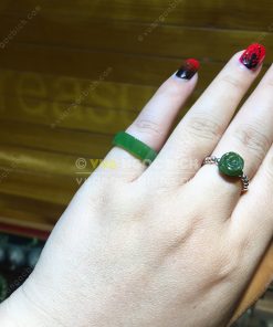 Nhẫn Ngọc Bích Nephrite Jade (VNB-NN022-2) 9 Nhẫn Ngọc Bích Nephrite Jade (VNB-NN022-2) 3