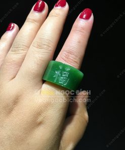 Nhẫn Càn Long Ngọc Bích Nephrite Jade VIP (VNB-NN036-1) 15 Nhẫn Càn Long Ngọc Bích Nephrite Jade VIP (VNB-NN036-1) 5