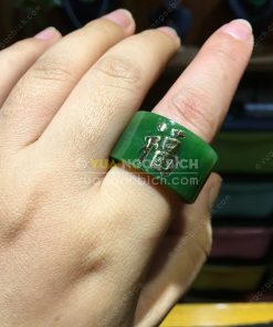 Nhẫn Càn Long Ngọc Bích Nephrite Jade VIP (VNB-NN036-1) 19 Nhẫn Càn Long Ngọc Bích Nephrite Jade VIP (VNB-NN036-1) 9