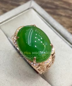 Nhẫn Ngọc Bích Nephrite Jade (VNB-NN116) 11 Nhẫn Ngọc Bích Nephrite Jade (VNB-NN116) 6