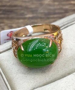 Nhẫn Ngọc Bích Nephrite Jade (VNB-NN116) 9 Nhẫn Ngọc Bích Nephrite Jade (VNB-NN116) 4