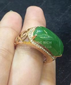 Nhẫn Ngọc Bích Nephrite Jade (VNB-NN119) 12 Nhẫn Ngọc Bích Nephrite Jade (VNB-NN119) 6