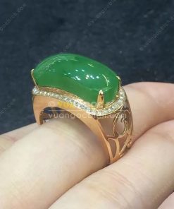 Nhẫn Ngọc Bích Nephrite Jade (VNB-NN119) 9 Nhẫn Ngọc Bích Nephrite Jade (VNB-NN119) 3