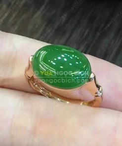 Nhẫn Ngọc Bích Nephrite Jade (VNB-NN120) 9 Nhẫn Ngọc Bích Nephrite Jade (VNB-NN120) 3