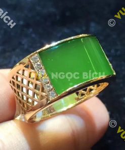 Nhẫn Ngọc Bích Nephrite Jade (VNB-NN110) 10 Nhẫn Ngọc Bích Nephrite Jade (VNB-NN110) 4