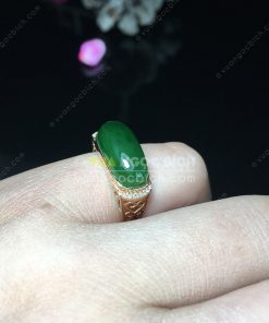 Nhẫn Ngọc Bích Nephrite Jade (VNB-NN115) 12 Nhẫn Ngọc Bích Nephrite Jade (VNB-NN115) 6