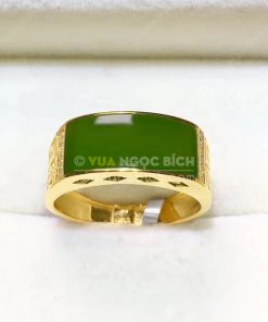 Nhẫn Ngọc Bích Nephrite Jade (VNB-NN117) 11 Nhẫn Ngọc Bích Nephrite Jade (VNB-NN117) 6
