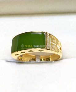 Nhẫn Ngọc Bích Nephrite Jade (VNB-NN117) 9 Nhẫn Ngọc Bích Nephrite Jade (VNB-NN117) 4