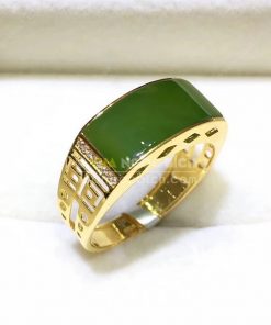 Nhẫn Ngọc Bích Nephrite Jade (VNB-NN117) 8 Nhẫn Ngọc Bích Nephrite Jade (VNB-NN117) 3