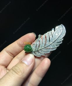 Trâm Cài Áo Ngọc Bích Nephrite Jade (VNB-TCA005) 9 Trâm Cài Áo Ngọc Bích Nephrite Jade (VNB-TCA005) 3